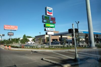 Chevron gas station in Houston, Texas.