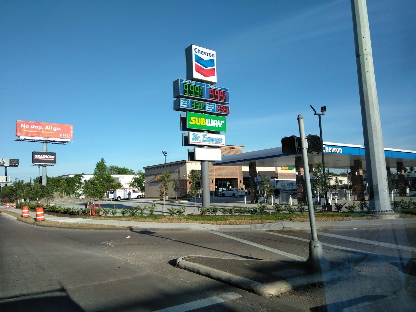 Chevron gas station in Houston, Texas.