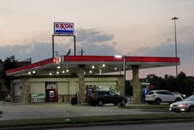 Exxon Gas Station in Houston, Texas.