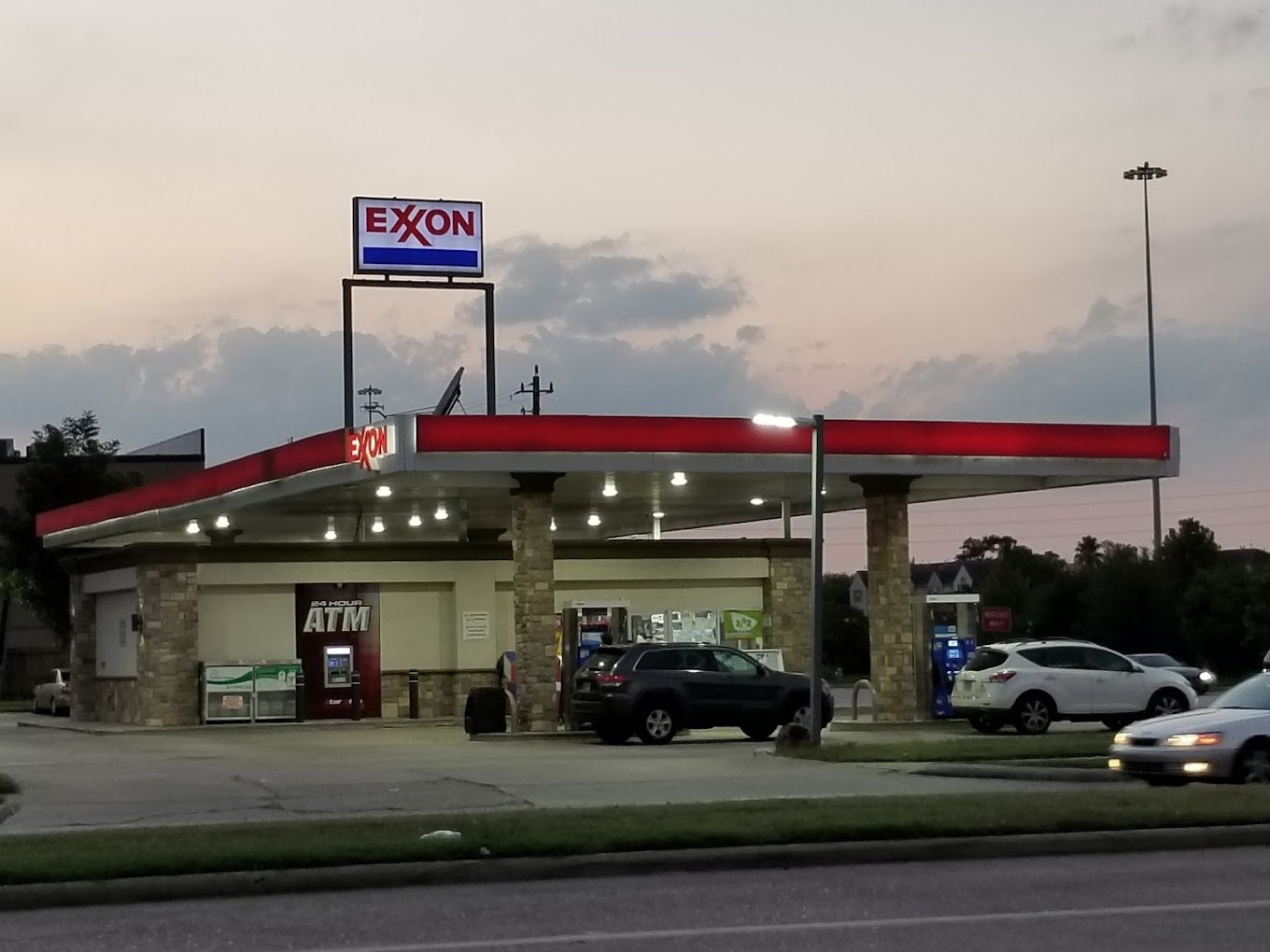 Exxon Gas Station in Houston, Texas.