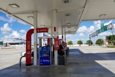 Exxon Gas Station in Miami, Florida