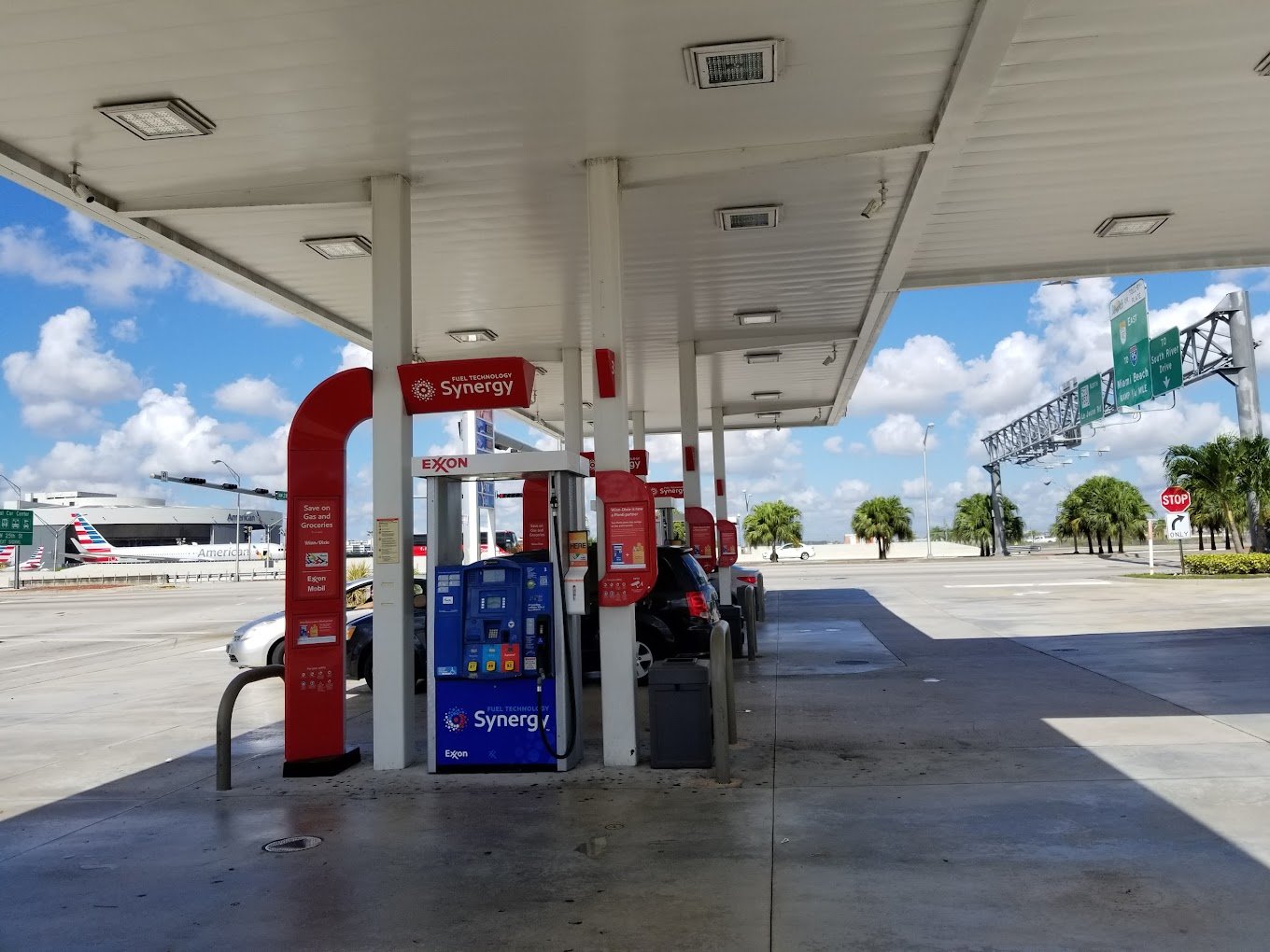 Exxon Gas Station in Miami, Florida