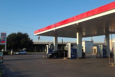 Exxon Gas Station in San Antonio, Texas.