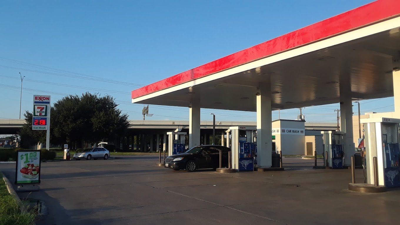 Exxon Gas Station in San Antonio, Texas.