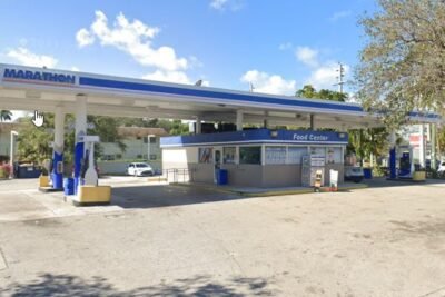 Marathon Gas Station in Miami, Florida