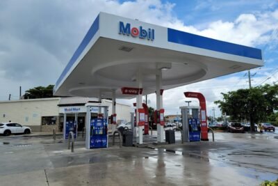 Mobil Gas Station in Hialeah, Florida