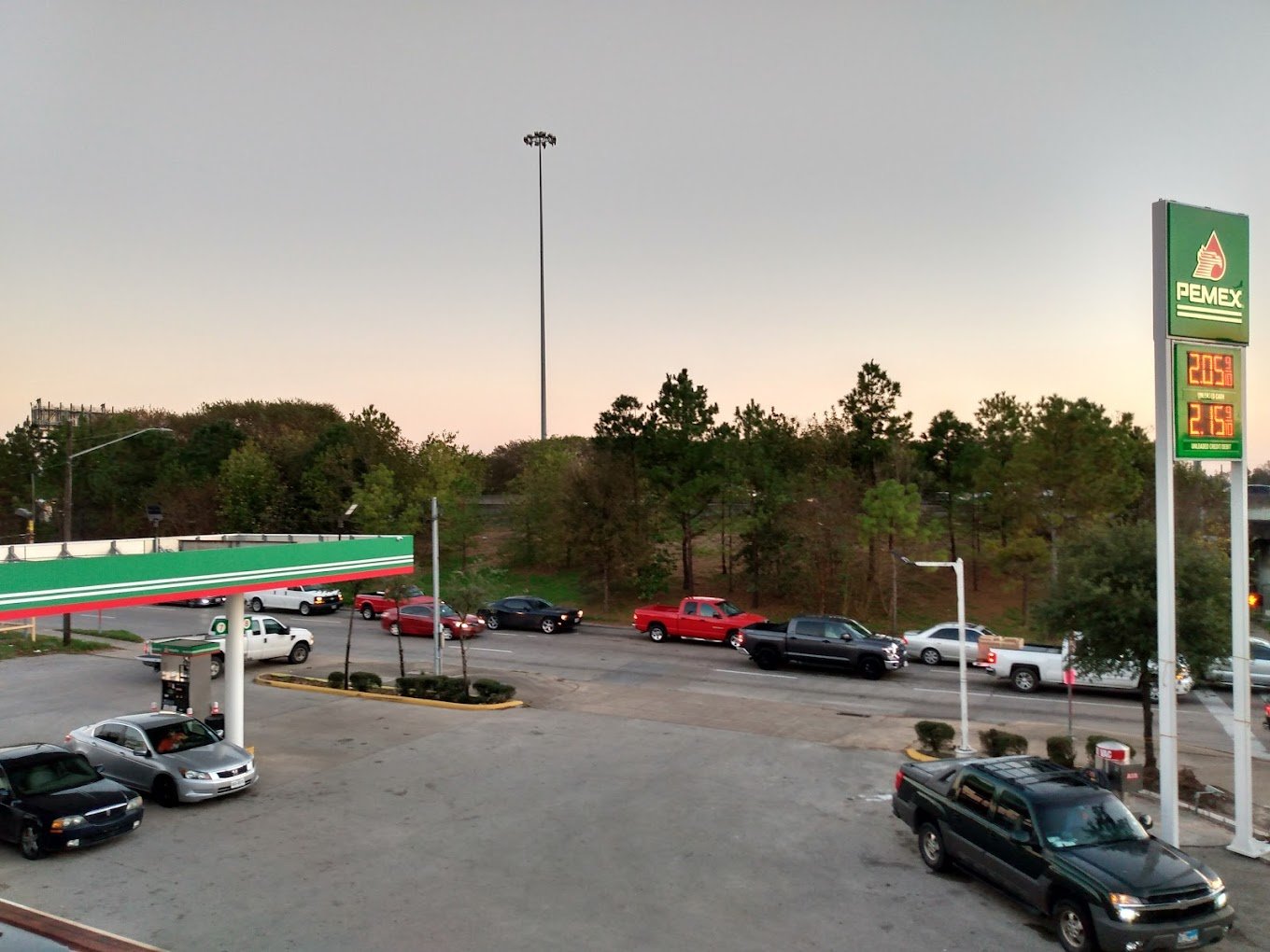 Pemex Gas Station in Houston, Texas.