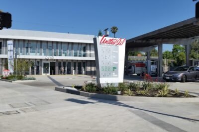 United Oil Gas Station in Los Angeles, California.